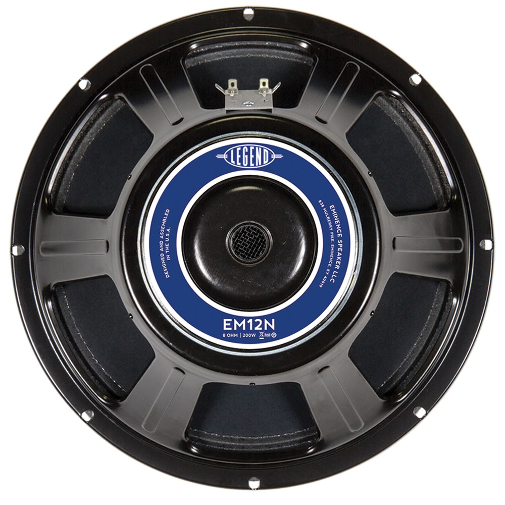 Eminence Legend EM 12N A 12" 200 W 8 Ohm Neo Guitar Speaker - Click Image to Close